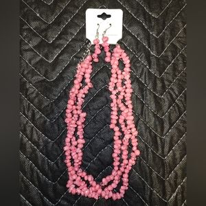 Necklace and matching earrings